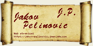 Jakov Pelinović vizit kartica